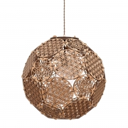  Lampa poliedru cu model Flower of Life 45 cm din lemn